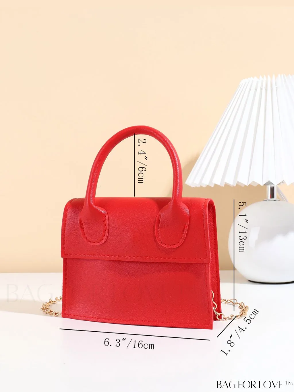 BagForLove - Stylish Mini Chain Handbag in PU Leather