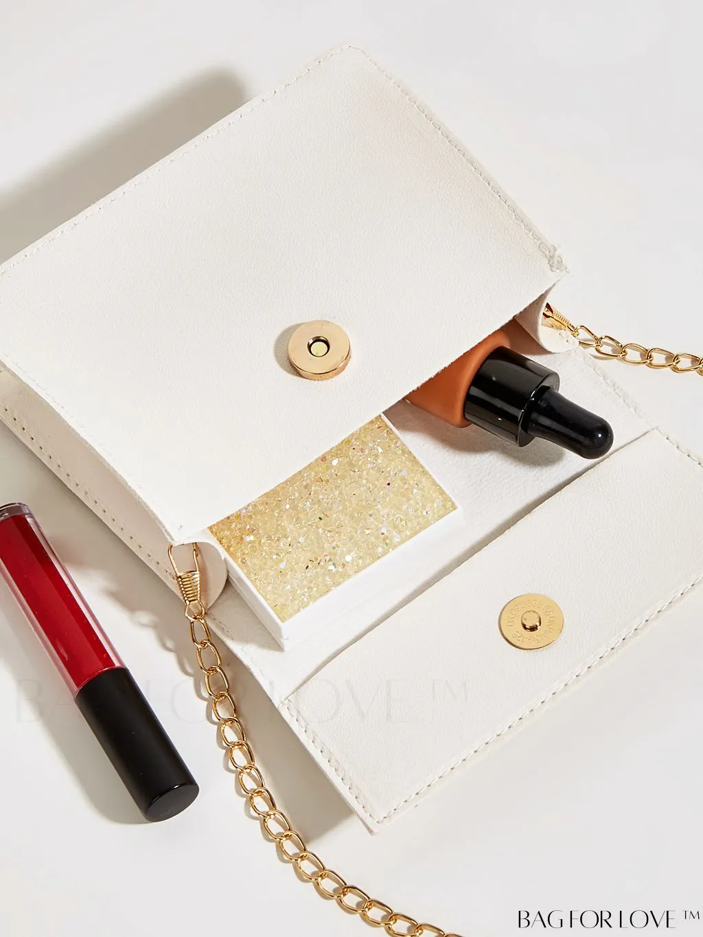 BagForLove - Stylish Mini Chain Handbag in PU Leather
