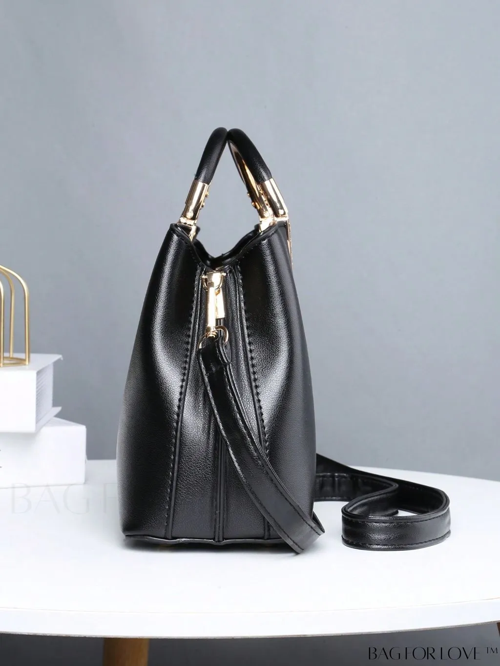 BagForLove - Stylish Ring Handle Medium Square Bag - An Elegant Accessory