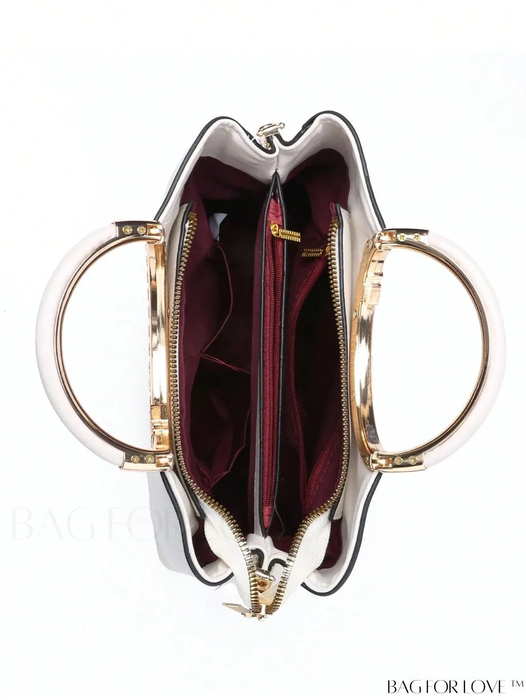 BagForLove - Stylish Ring Handle Medium Square Bag - An Elegant Accessory