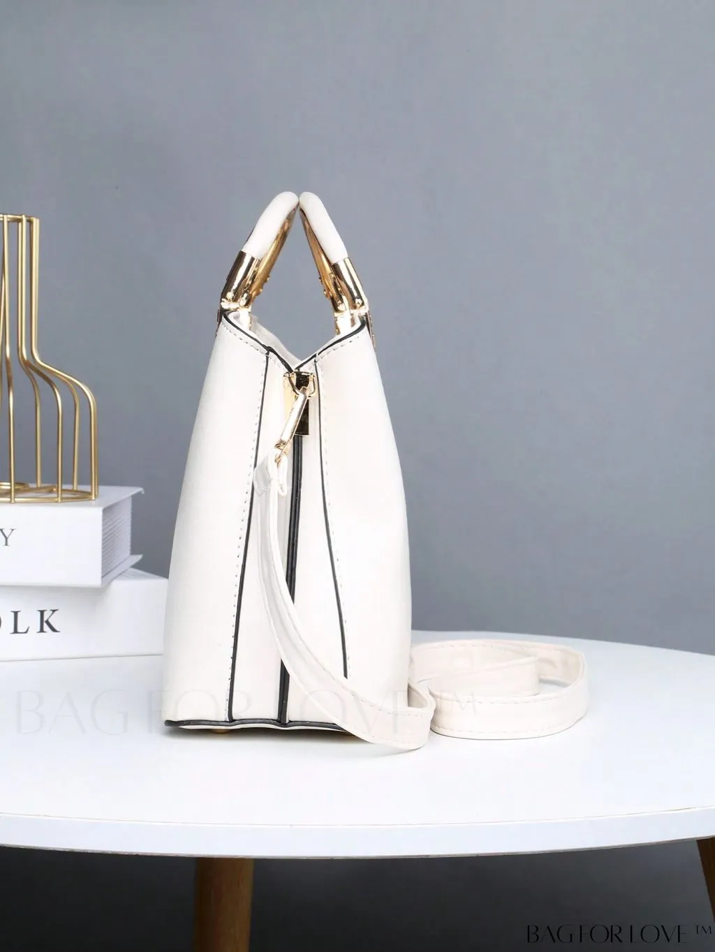 BagForLove - Stylish Ring Handle Medium Square Bag - An Elegant Accessory