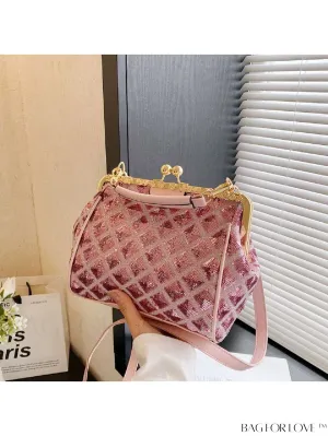 BagForLove - Stylish Sequin Clutch Bag with Adjustable Strap - Trendy and Versatile