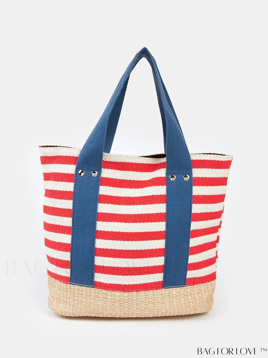 BagForLove - Stylish Striped Beach Tote - Fashionable, Lightweight, and Versatile for Daily Shopping