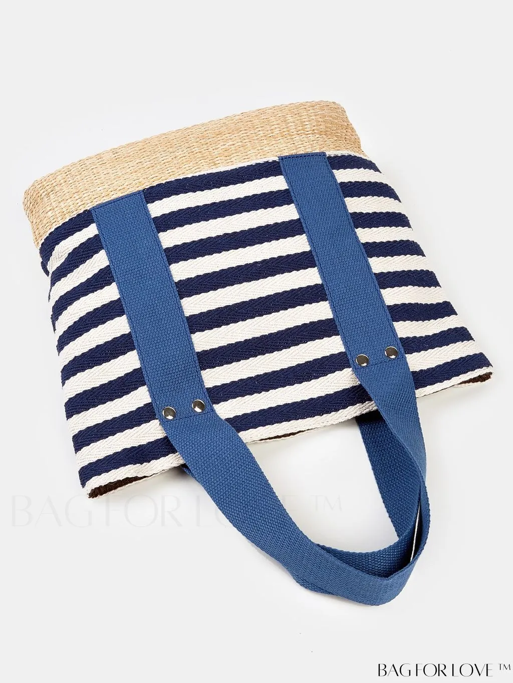 BagForLove - Stylish Striped Beach Tote - Fashionable, Lightweight, and Versatile for Daily Shopping