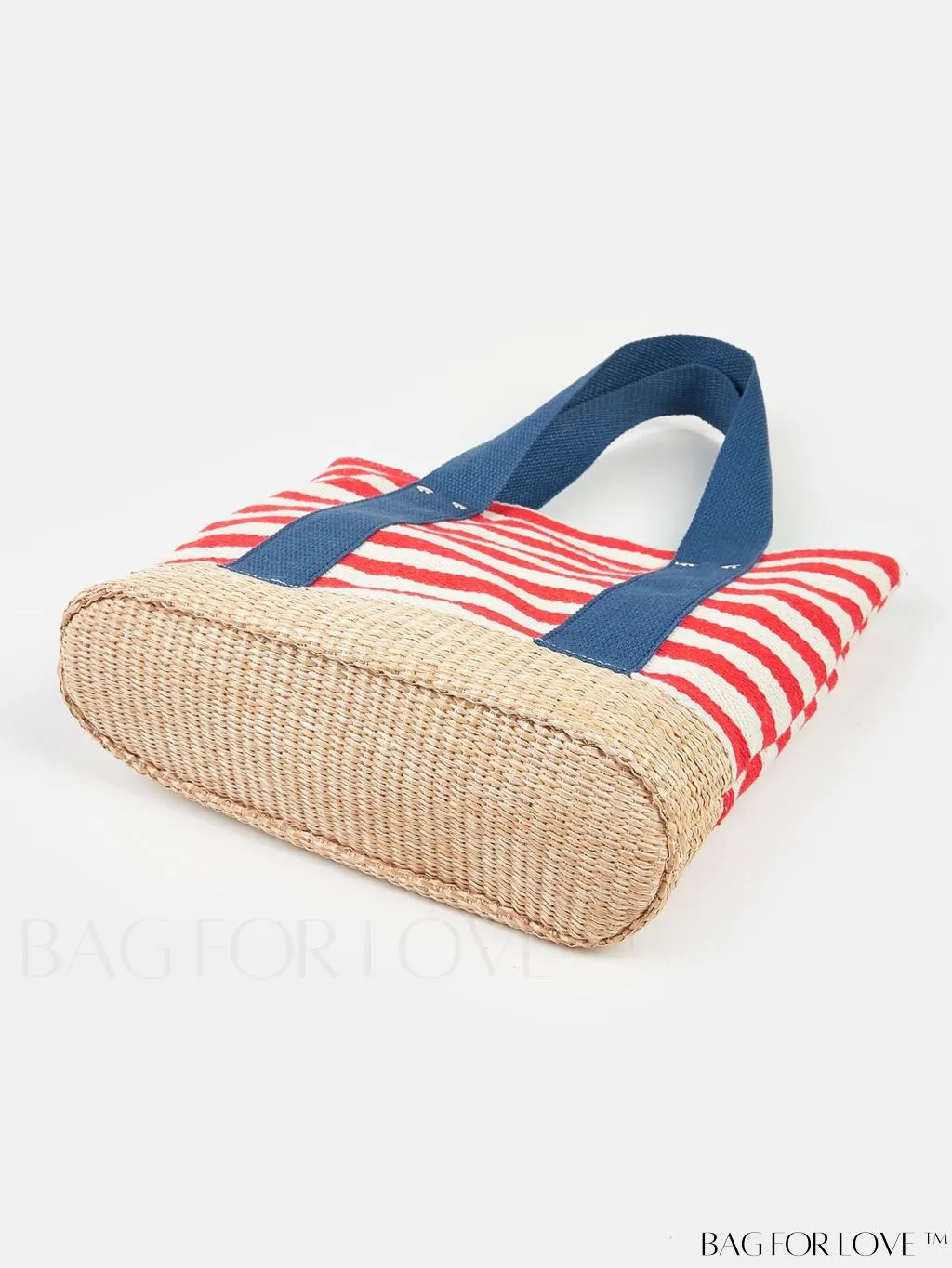 BagForLove - Stylish Striped Beach Tote - Fashionable, Lightweight, and Versatile for Daily Shopping
