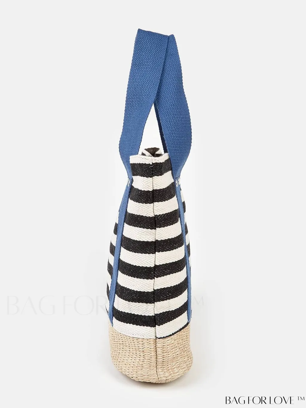 BagForLove - Stylish Striped Beach Tote - Fashionable, Lightweight, and Versatile for Daily Shopping