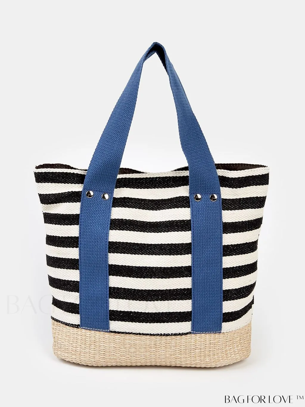 BagForLove - Stylish Striped Beach Tote - Fashionable, Lightweight, and Versatile for Daily Shopping