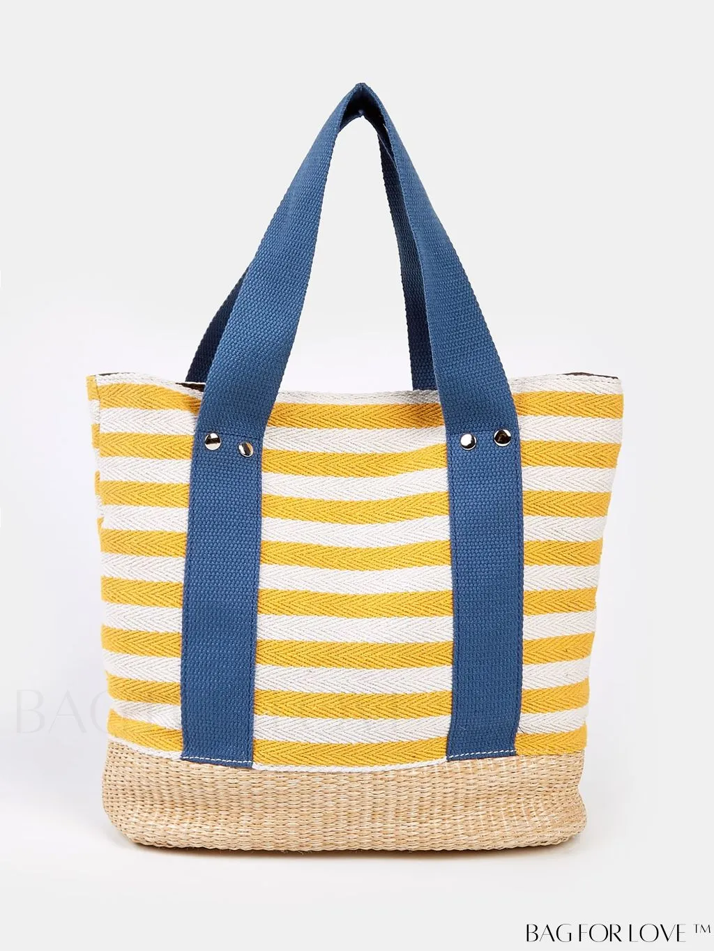 BagForLove - Stylish Striped Beach Tote - Fashionable, Lightweight, and Versatile for Daily Shopping