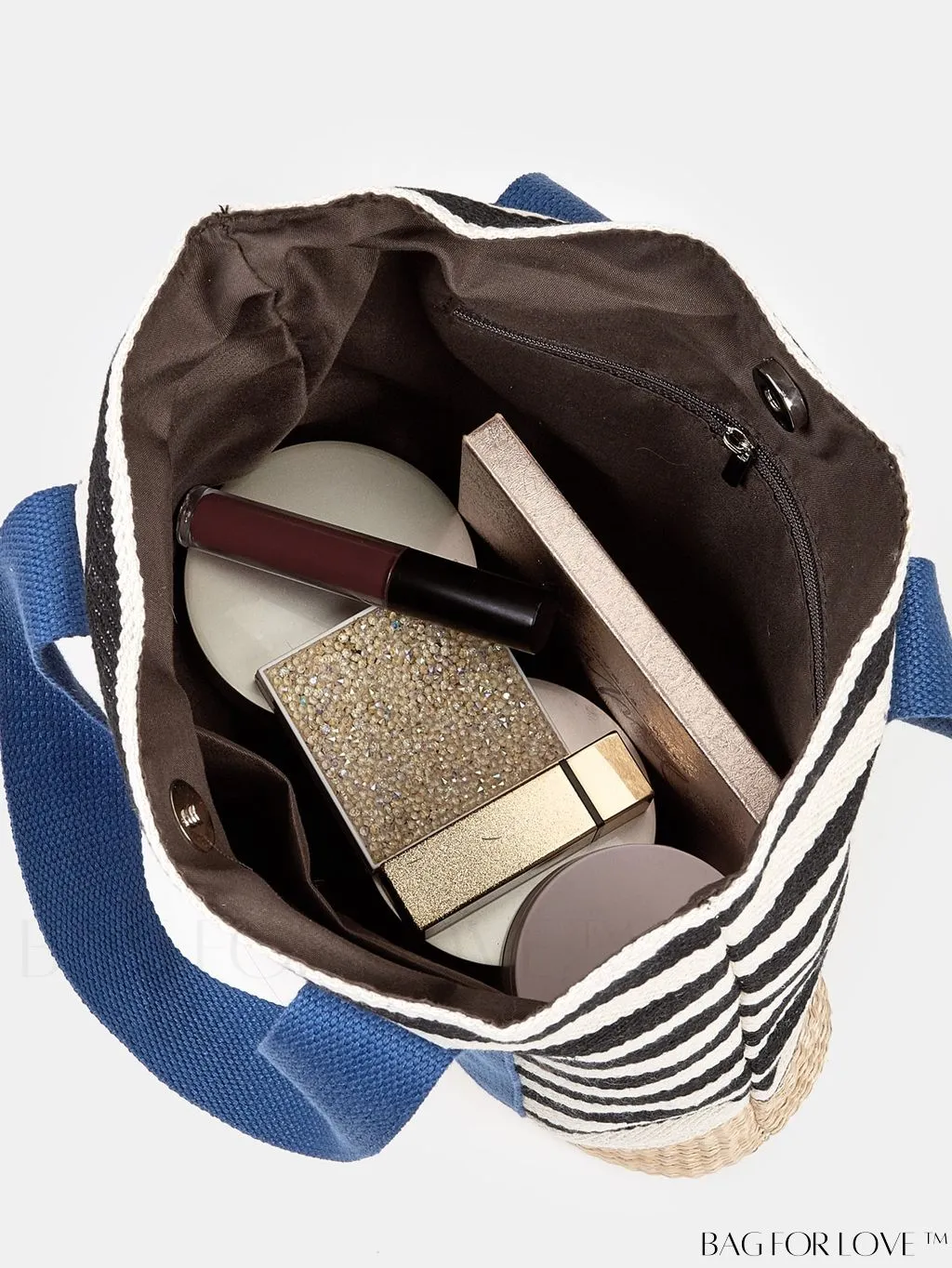 BagForLove - Stylish Striped Beach Tote - Fashionable, Lightweight, and Versatile for Daily Shopping