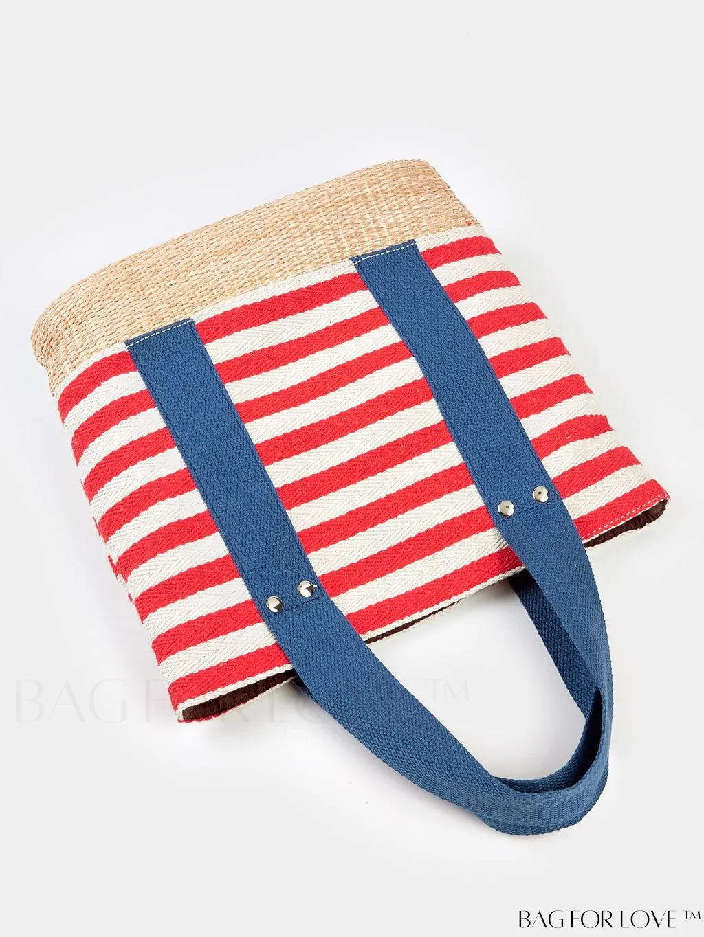 BagForLove - Stylish Striped Beach Tote - Fashionable, Lightweight, and Versatile for Daily Shopping
