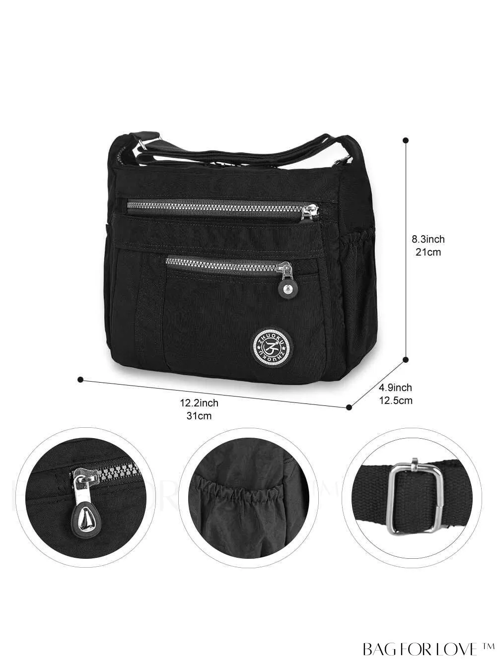 BagForLove - Stylish Waterproof Womens Shoulder Bag - Versatile Cross-body Handbag, Ideal for Casual Fashion
