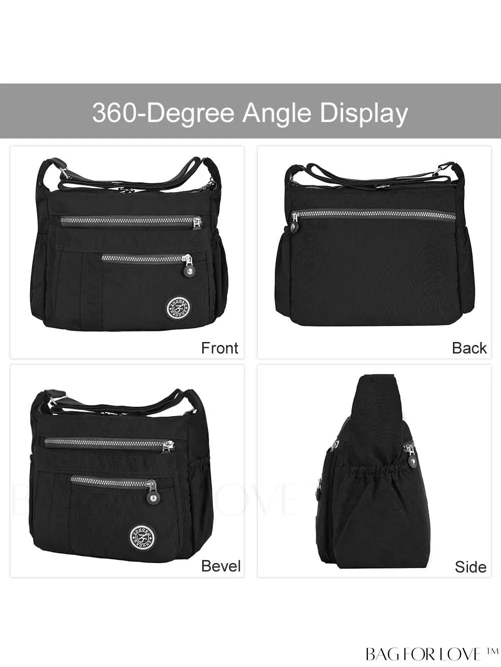 BagForLove - Stylish Waterproof Womens Shoulder Bag - Versatile Cross-body Handbag, Ideal for Casual Fashion