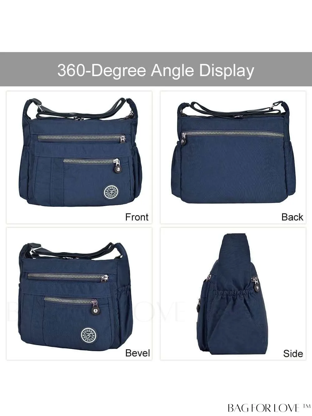 BagForLove - Stylish Waterproof Womens Shoulder Bag - Versatile Cross-body Handbag, Ideal for Casual Fashion