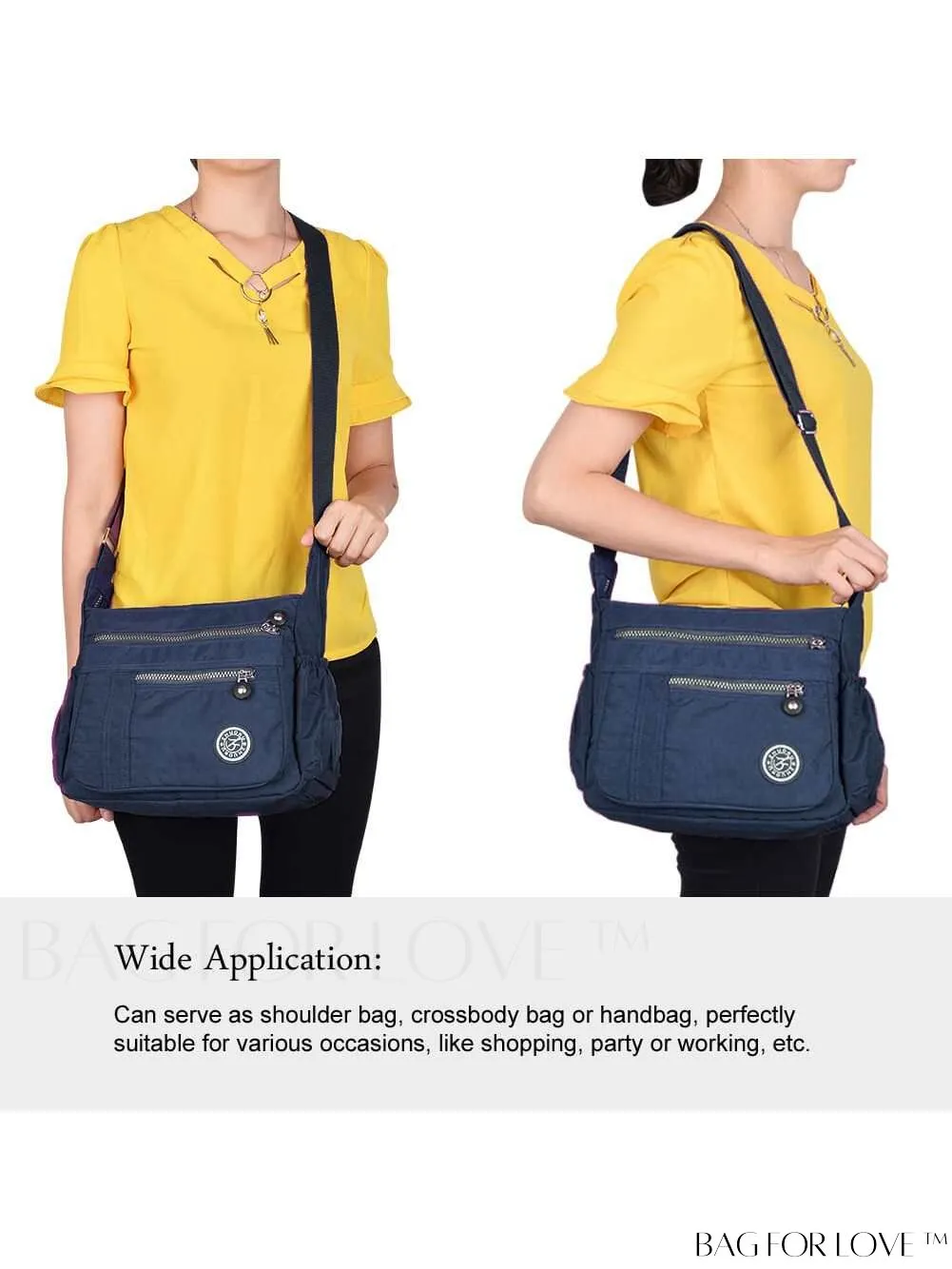 BagForLove - Stylish Waterproof Womens Shoulder Bag - Versatile Cross-body Handbag, Ideal for Casual Fashion