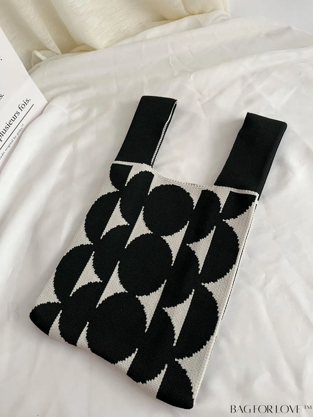 BagForLove - Womens Knitted Tote Bag: Spacious & Portable Solution for Stylish Storage