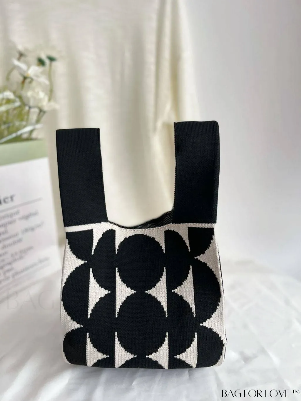 BagForLove - Womens Knitted Tote Bag: Spacious & Portable Solution for Stylish Storage