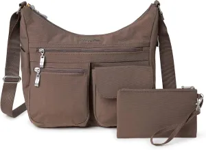 Baggallini Everywhere Bagg Crossbody Women 11x9 Lightweight Nylon Hobo Water-Resistant Travel Bag W/RFID