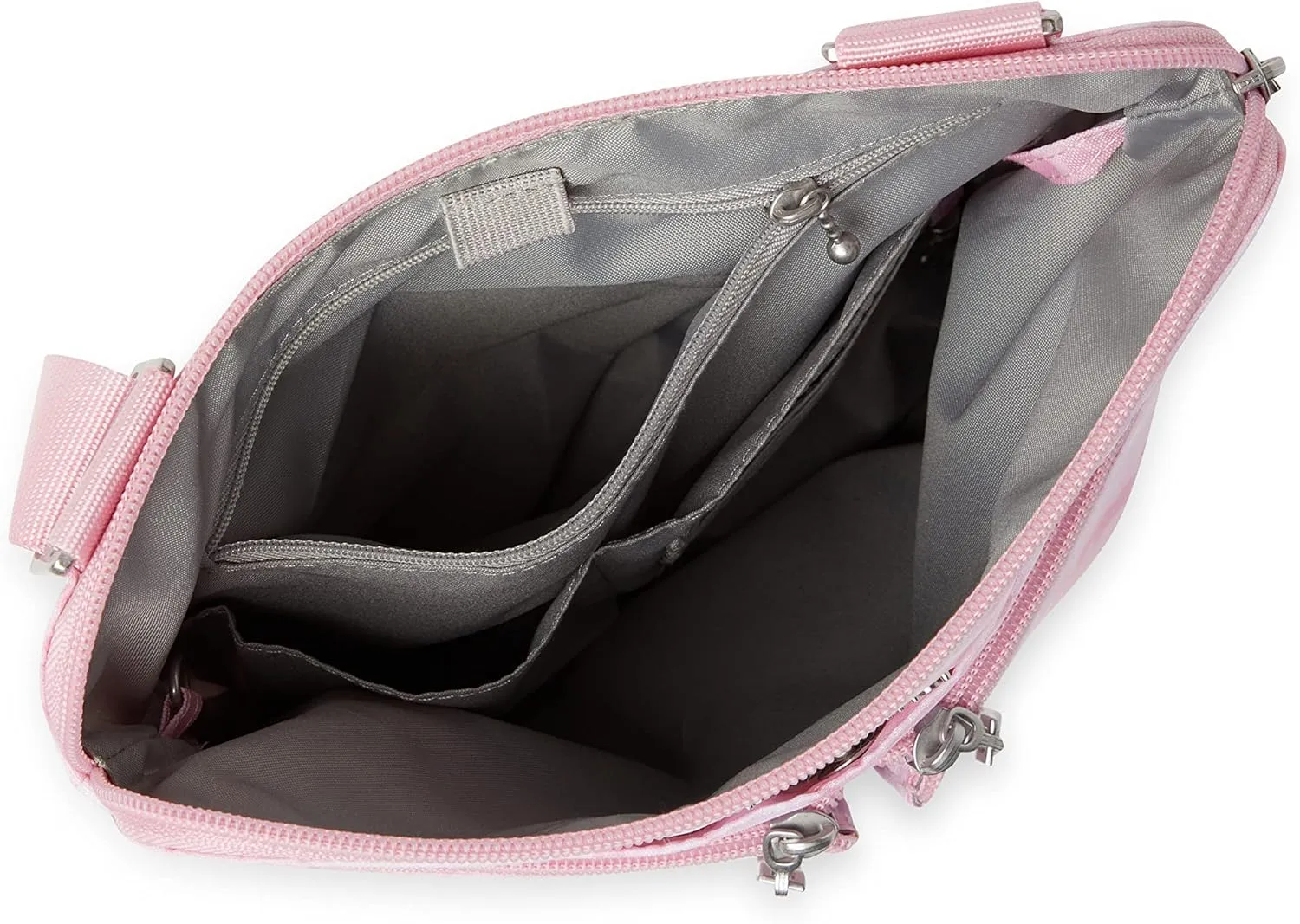 Baggallini Horizon Crossbody Bags for Women 10x10.5 Lightweight Water-Resistant Nylon RFID Purse Handbag w/Wristlet Included
