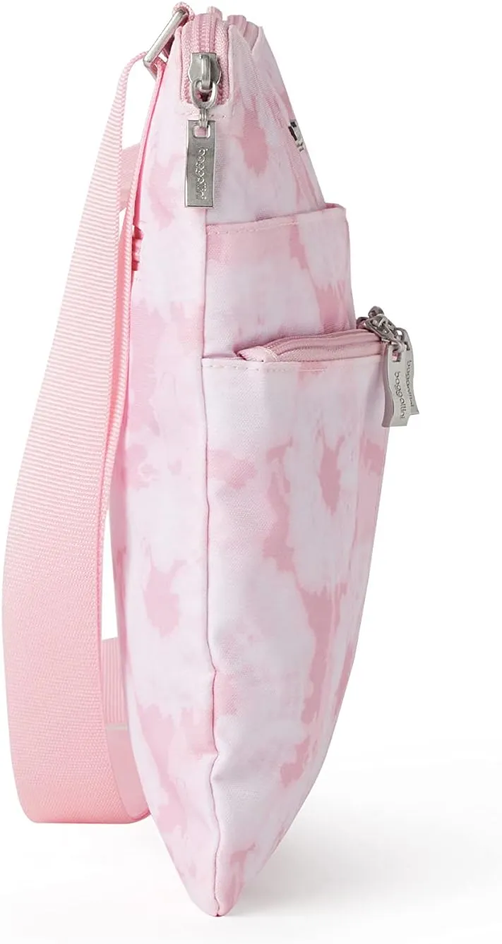 Baggallini Horizon Crossbody Bags for Women 10x10.5 Lightweight Water-Resistant Nylon RFID Purse Handbag w/Wristlet Included