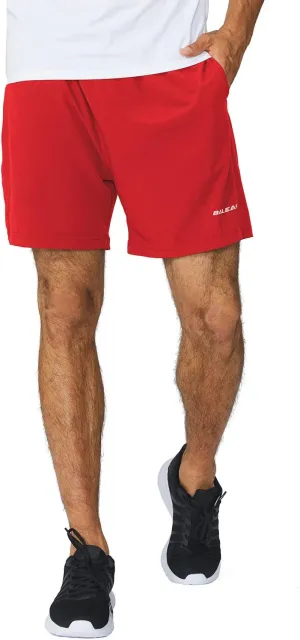baleaf Men's 5" Running Athletic Shorts for Workout Gym Tennis Sports Lightweight Quick Dry with Zipper Pocket