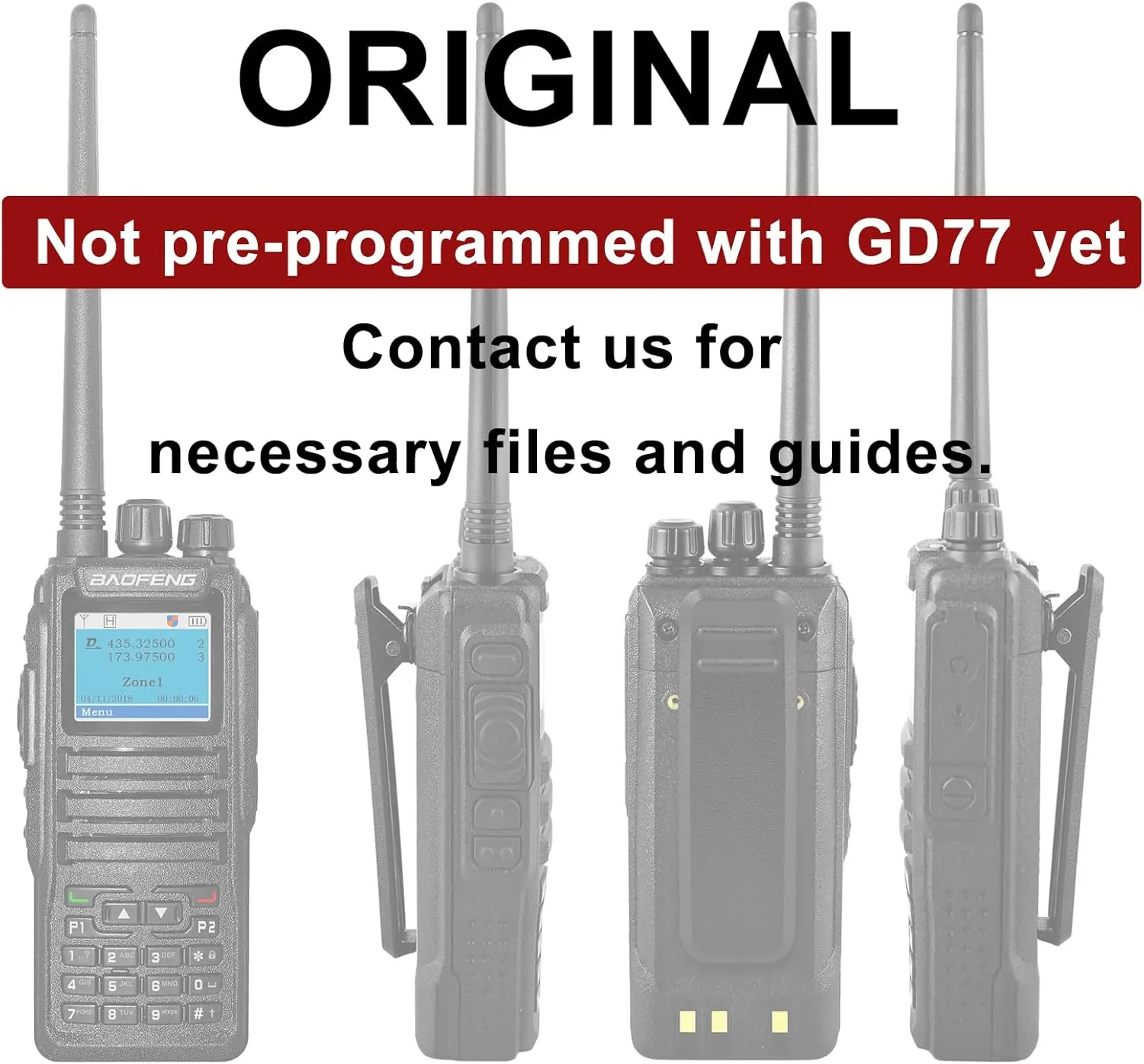 BAOFENG DM-1701 Digital Two Way Radio DMR Analog Walkie Talkie GD-77 Dual Band 5W Long Range Amateur Radio