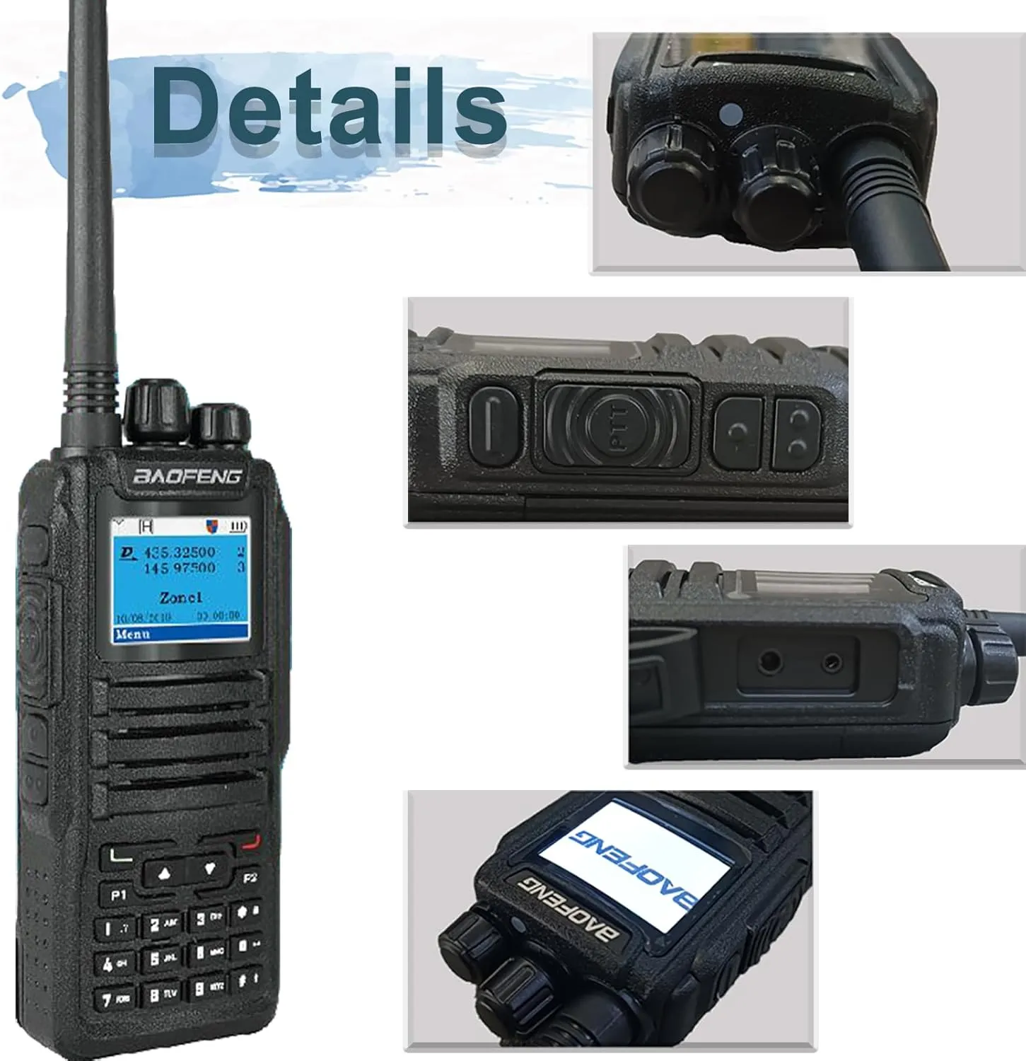BAOFENG DM-1701 Digital Two Way Radio DMR Analog Walkie Talkie GD-77 Dual Band 5W Long Range Amateur Radio
