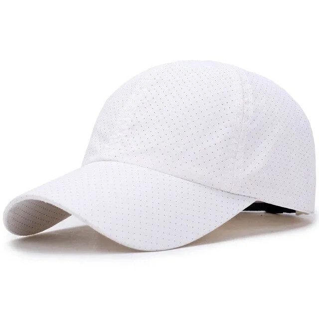 Baseball Cap Men Women Summer Quick Dry Breathable Sun Hat Golf Tennis Running Hiking Camping Fishing Sailboat Beach Sportswear