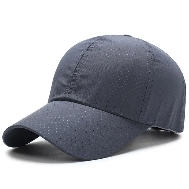 Baseball Cap Men Women Summer Quick Dry Breathable Sun Hat Golf Tennis Running Hiking Camping Fishing Sailboat Beach Sportswear
