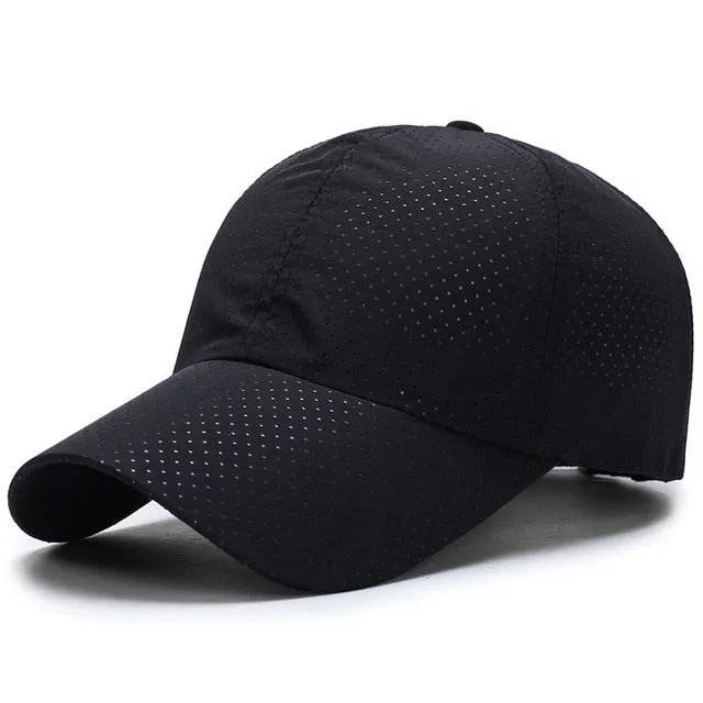 Baseball Cap Men Women Summer Quick Dry Breathable Sun Hat Golf Tennis Running Hiking Camping Fishing Sailboat Beach Sportswear