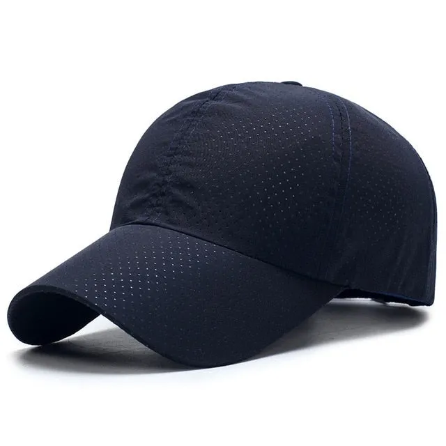 Baseball Cap Men Women Summer Quick Dry Breathable Sun Hat Golf Tennis Running Hiking Camping Fishing Sailboat Beach Sportswear