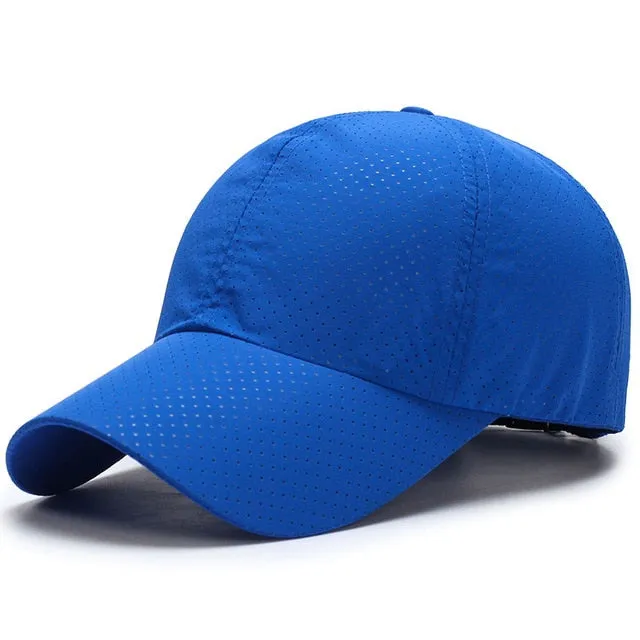Baseball Cap Men Women Summer Quick Dry Breathable Sun Hat Golf Tennis Running Hiking Camping Fishing Sailboat Beach Sportswear
