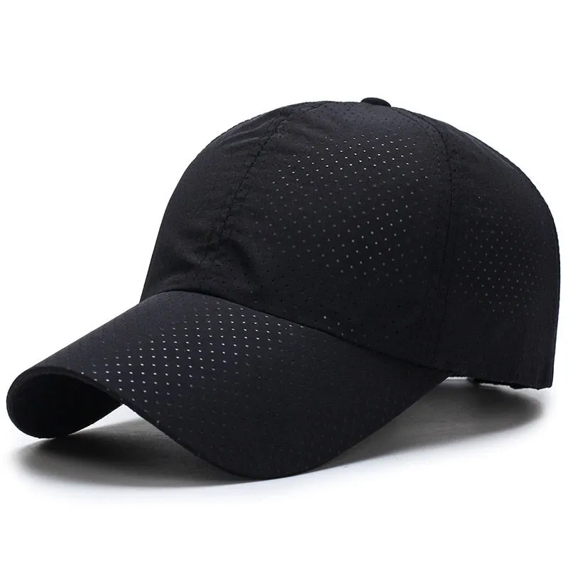 Baseball Cap Men Women Summer Quick Dry Breathable Sun Hat Golf Tennis Running Hiking Camping Fishing Sailboat Beach Sportswear