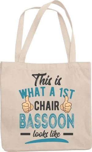Bassoonist Reusable Tote Bag for Bassoon Instrumentalist & Musician