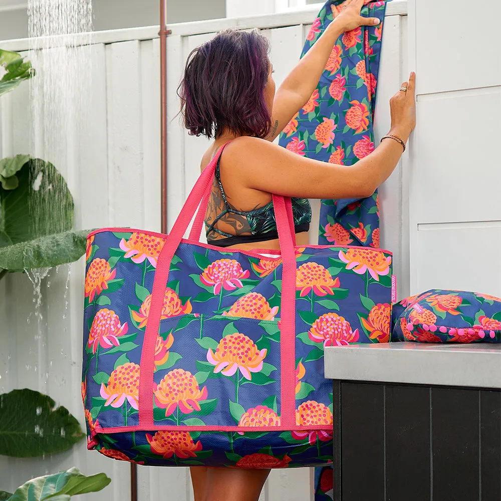 Beach Bag Jumbo - Bright Waratah