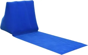 Beach Blankets Outdoor Camping Inflatable Cushion Sleeping Bag Beach Sunbath Air Mattress Triangle Mat Camping Picnic Pad(Dark Blue)