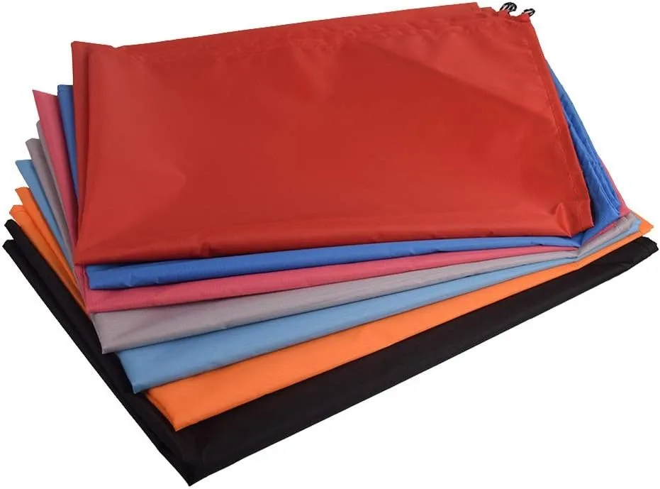 Beach Blankets Waterproof Portable Outdoor Camping Picnic Mat Beach Blanket Ground Mattress with Pocket Tent Mat(Blue,Medium)