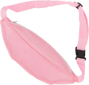 Beach Mesh Fanny Pack, Mesh Sports Waist Pack Lightweight Breathable Outdoor Sports Waist Pack for Workout, Festival, Sports Events Swimming, Gym