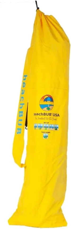 Beach Umbrella Bag - Waterproof & Foldable Beach Bag for Umbrellas with Wide Padded Shoulder Strap & Molded Carry Handle