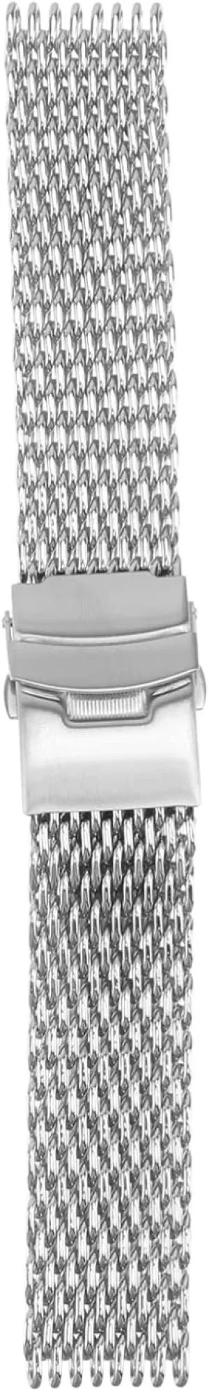 Beaupretty Shark Mesh Stainless Steel Watch Band Strap Short Pattern Silver Durable Comfortable for Daily Wear Sports Business Use Stylish Strap for Men Women