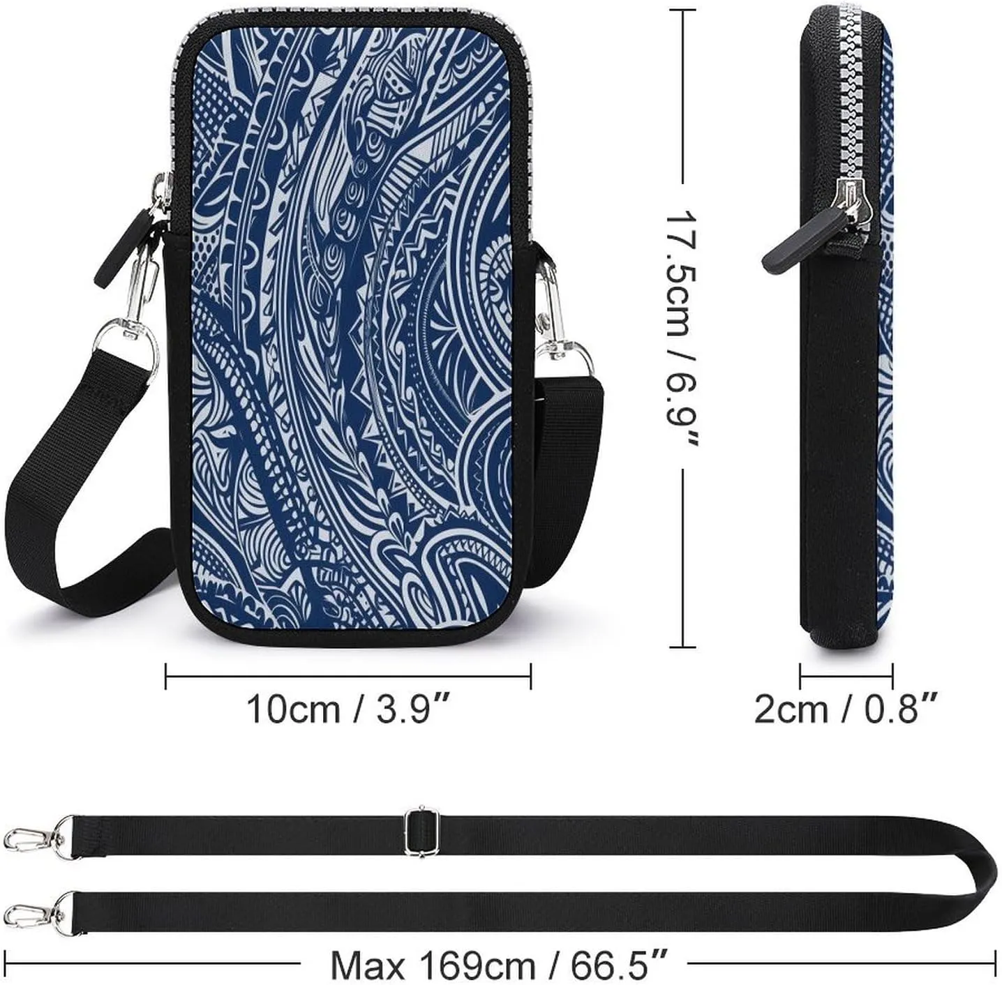 Beautiful Sea Small Crossbody Bag for Women,Lightweight Mini Shoulder Bag Wallet Cell Phone Purse For Running,Travel,Commuting