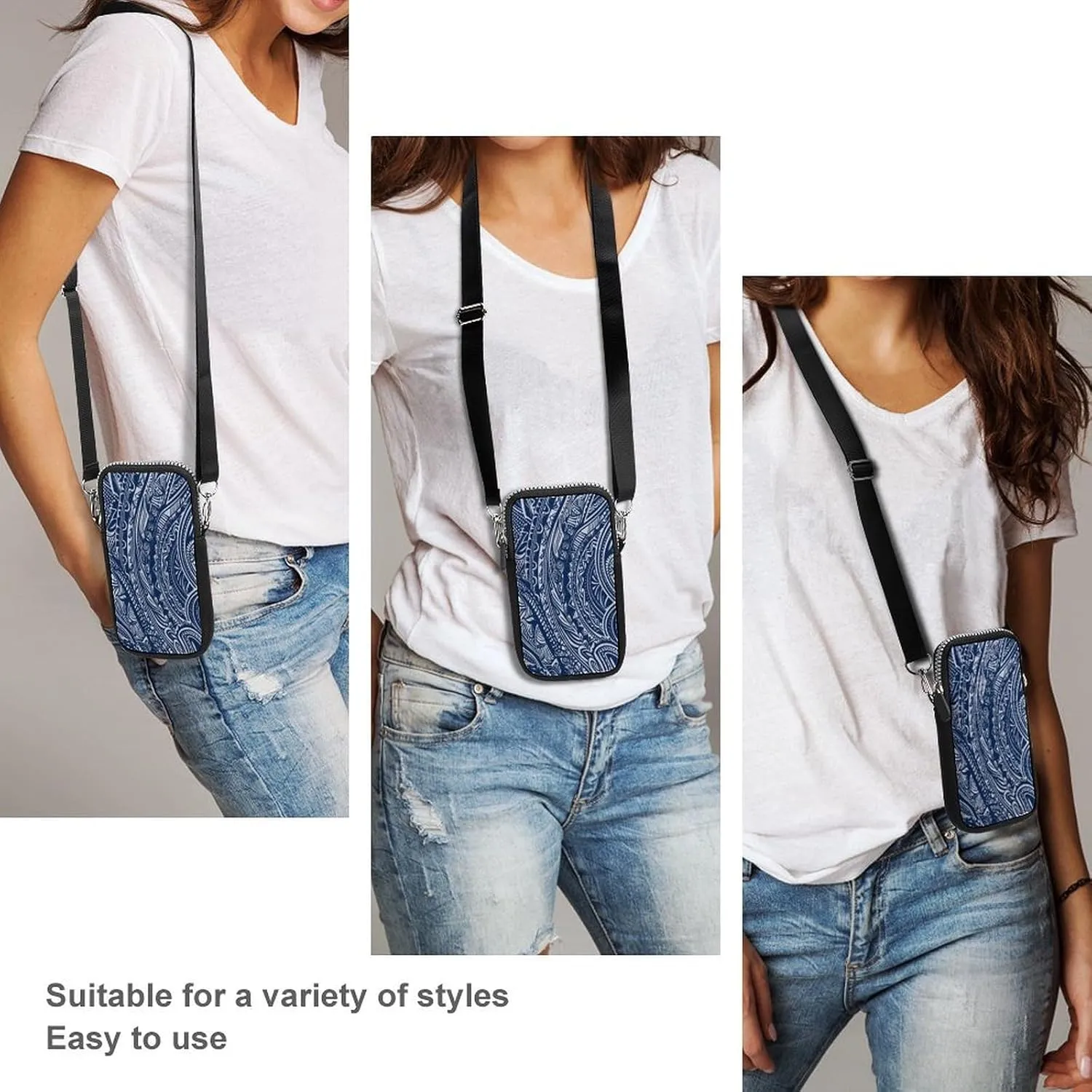 Beautiful Sea Small Crossbody Bag for Women,Lightweight Mini Shoulder Bag Wallet Cell Phone Purse For Running,Travel,Commuting