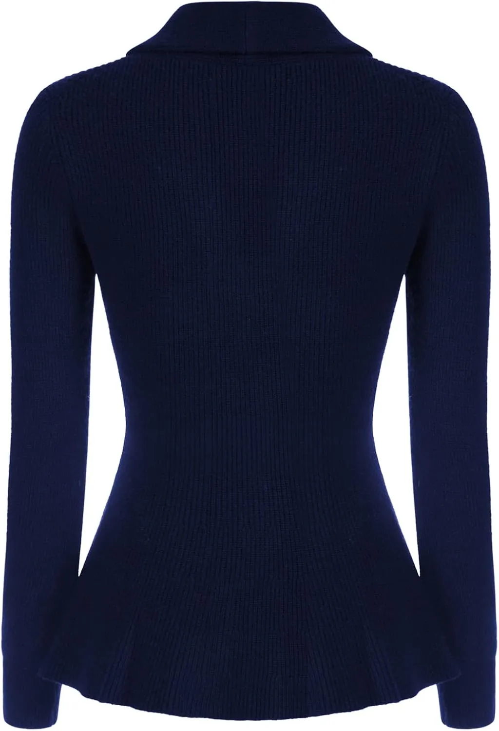 Belle Poque Women Vintage Cardigan Sweater Shawl Lapel Button Down Sweater Outwear Coat