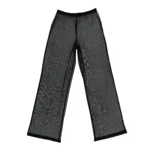 Black Mesh Pants