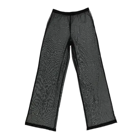 Black Mesh Pants