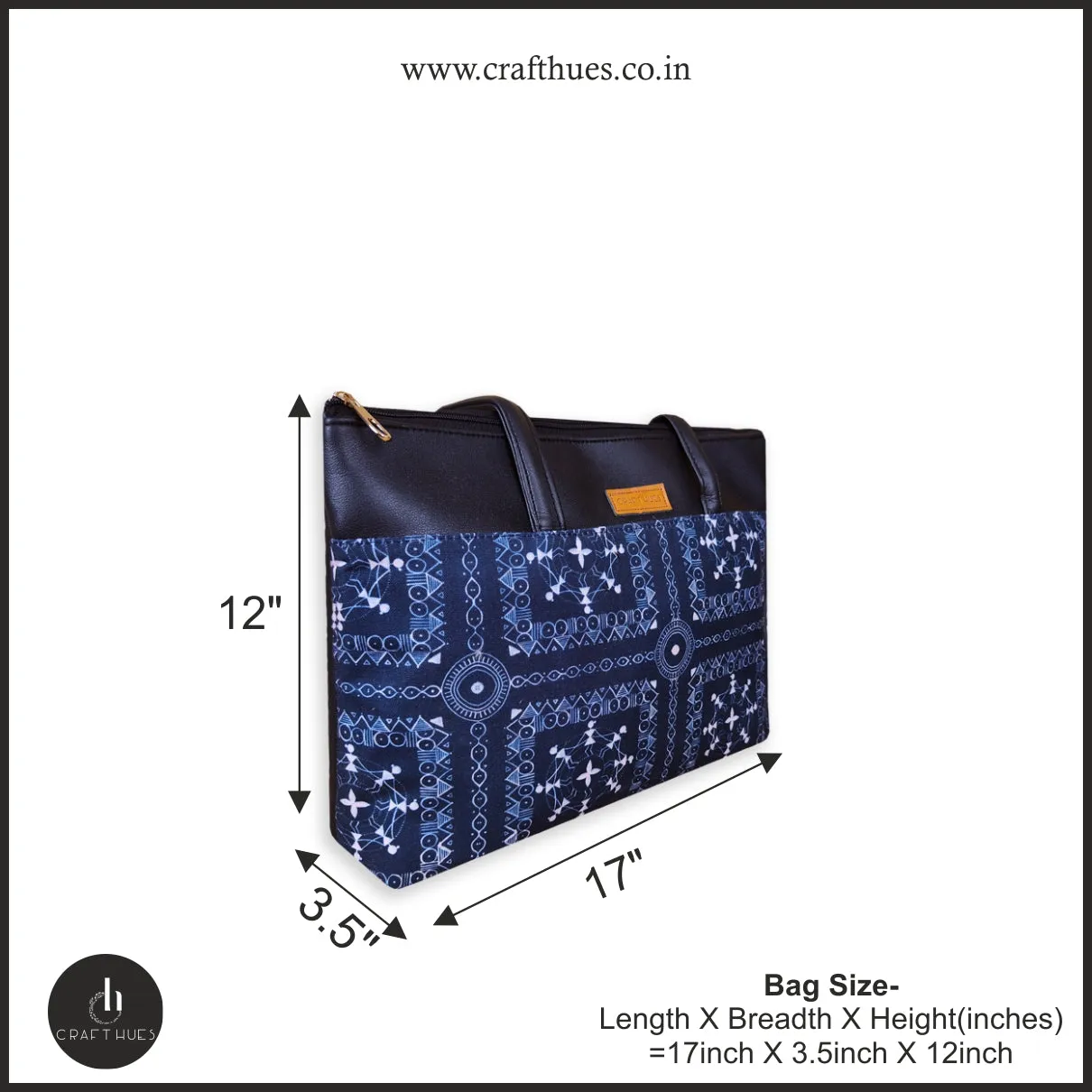 Black Warli Musical Tote Bag