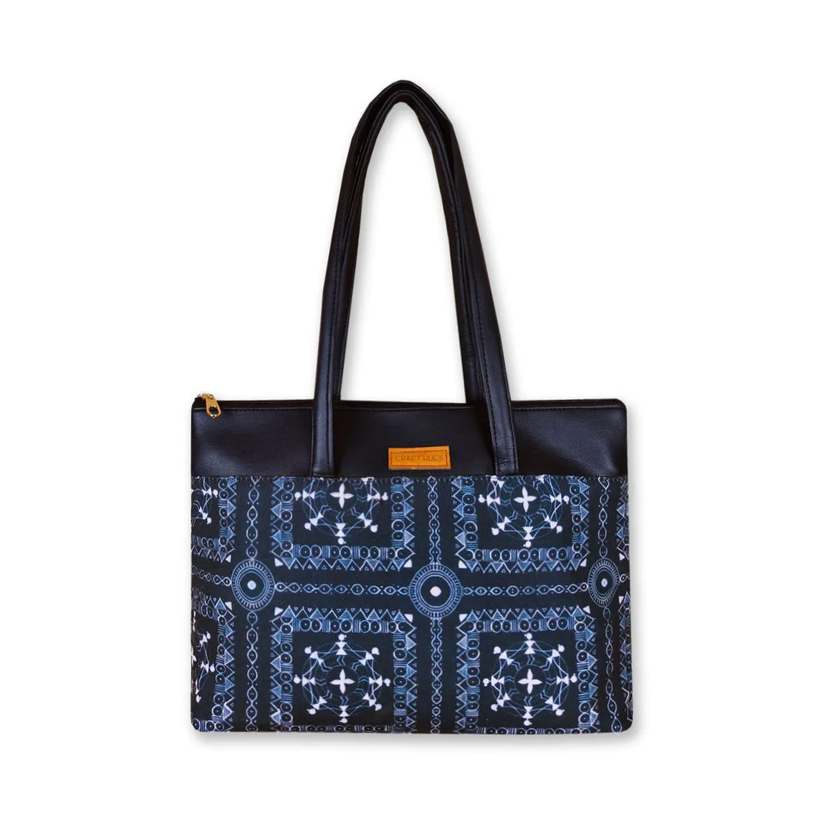 Black Warli Musical Tote Bag