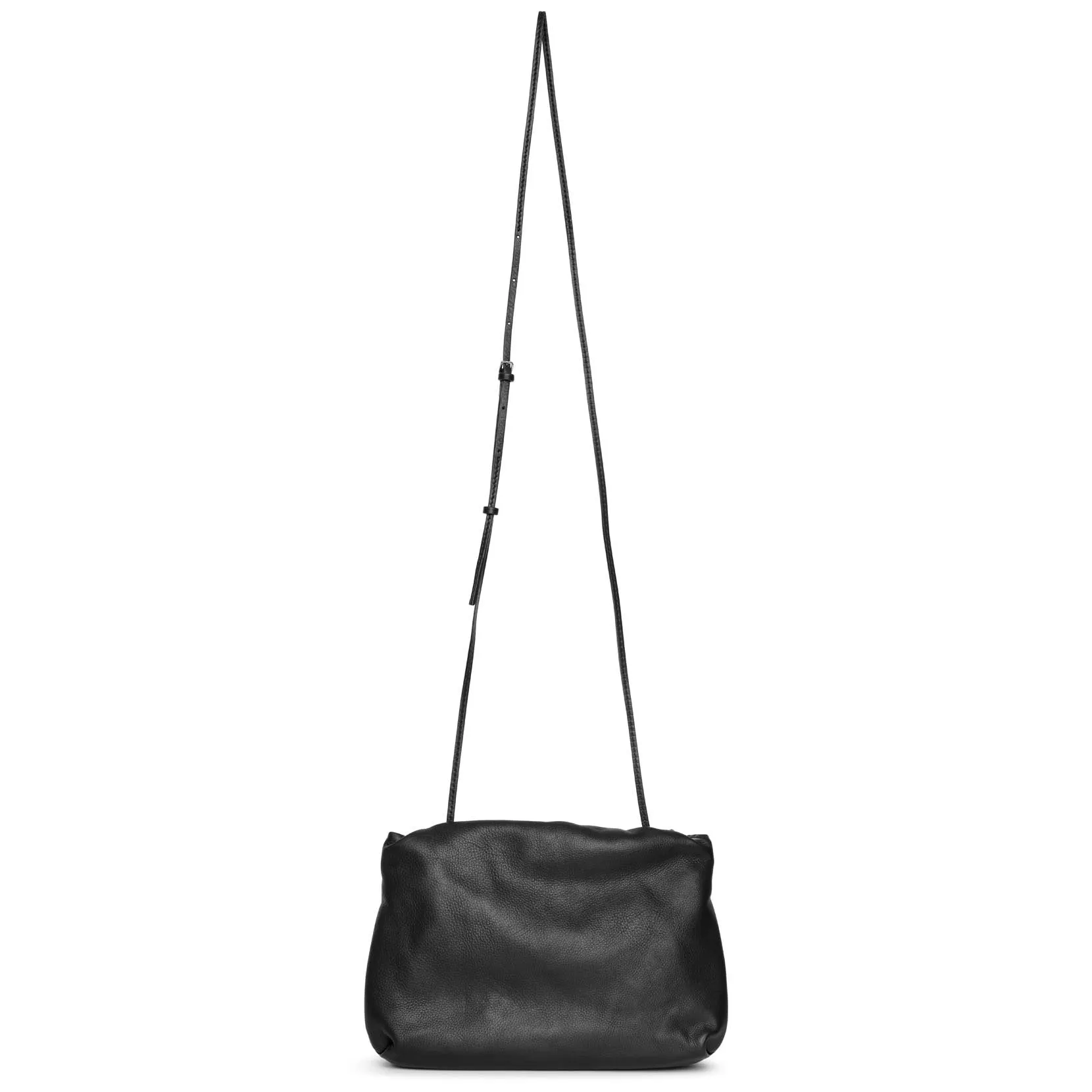 Boarse leather clutch bag