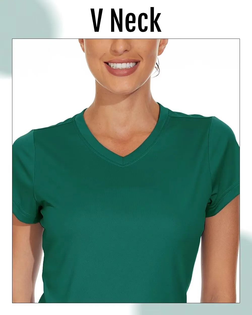 Boladeci Women's Short Sleeve V Neck Sun Shirts UPF 50 UV Protection Quick Dry Tees Workout Summer Tops