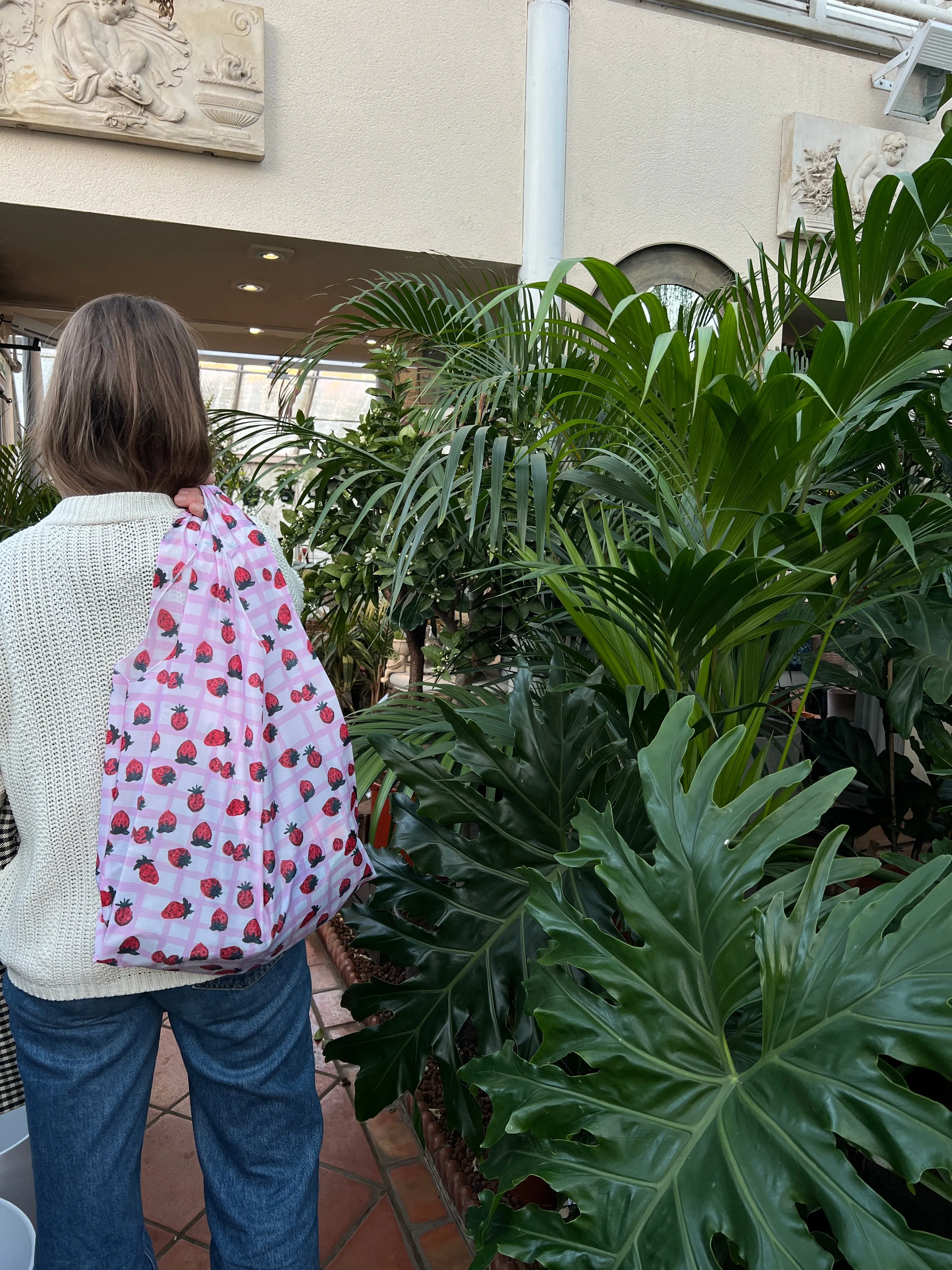 British Strawberries. Parachute All Over Print Shopper Bag