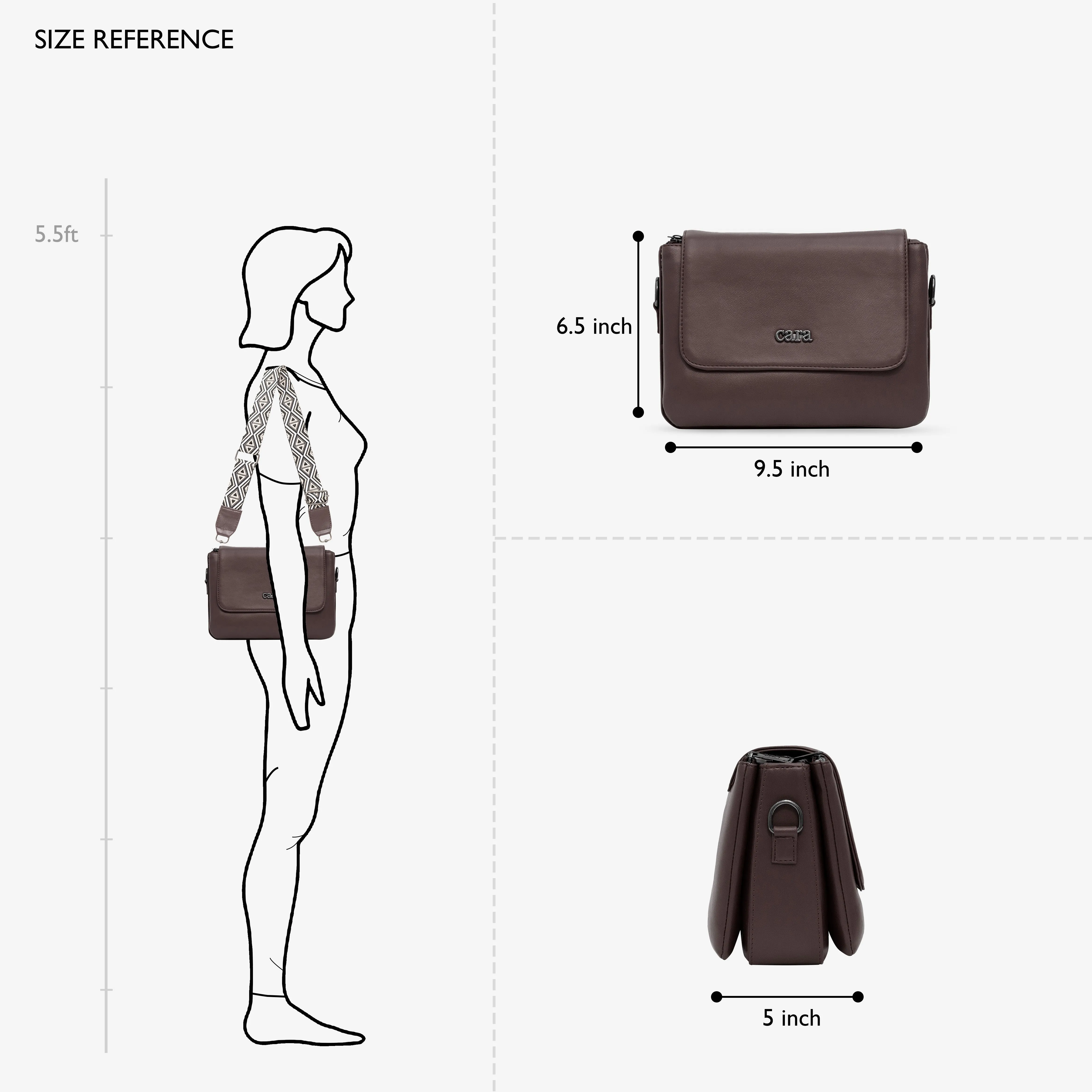 brown Casual Catcher  slingbag  | cara